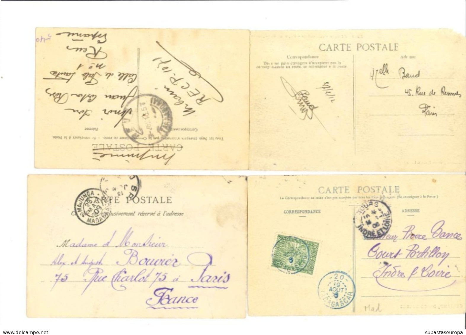 Lot de 24 cartes postales d'époque coloniale. Entre les années 1904 et 1939. Très jolies.