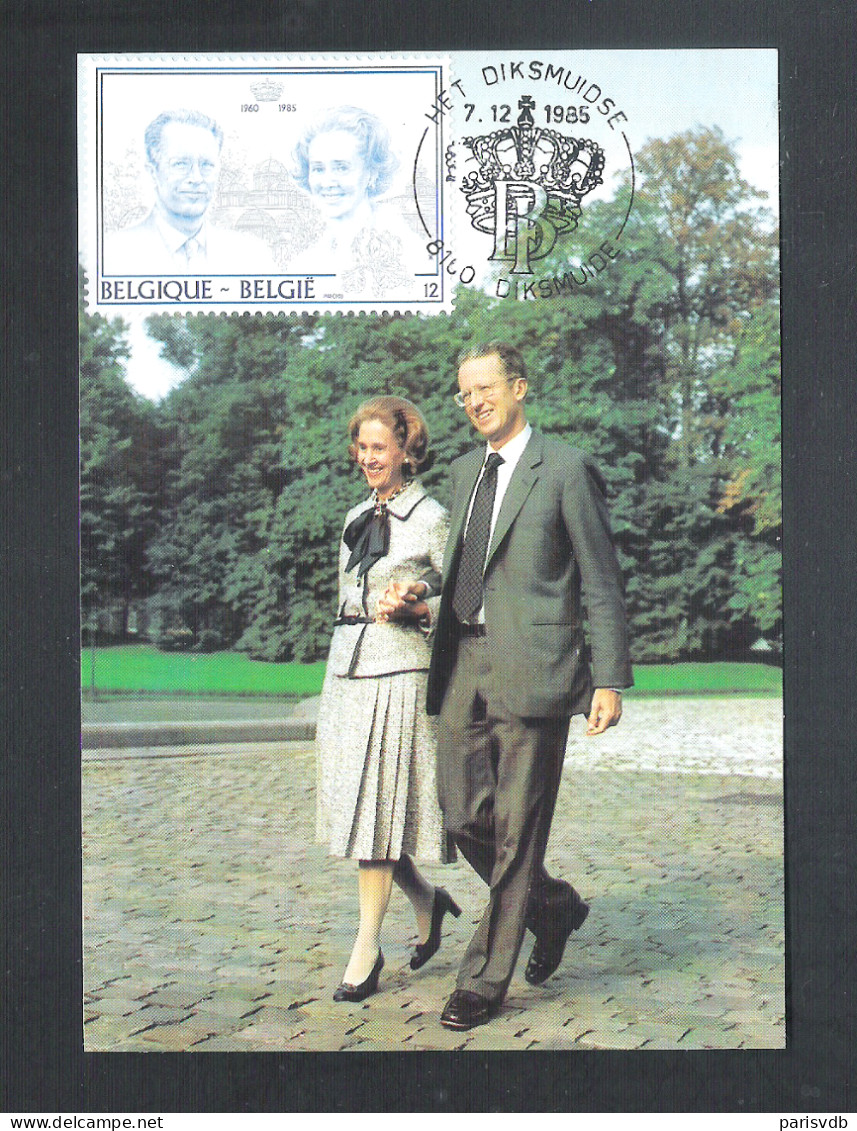 KONING BOUDEWIJN - KONINGIN FABIOLA  - MK/MC - POSTSTEMPEL DIKSMUIDE  (1022 B) - 1981-1990