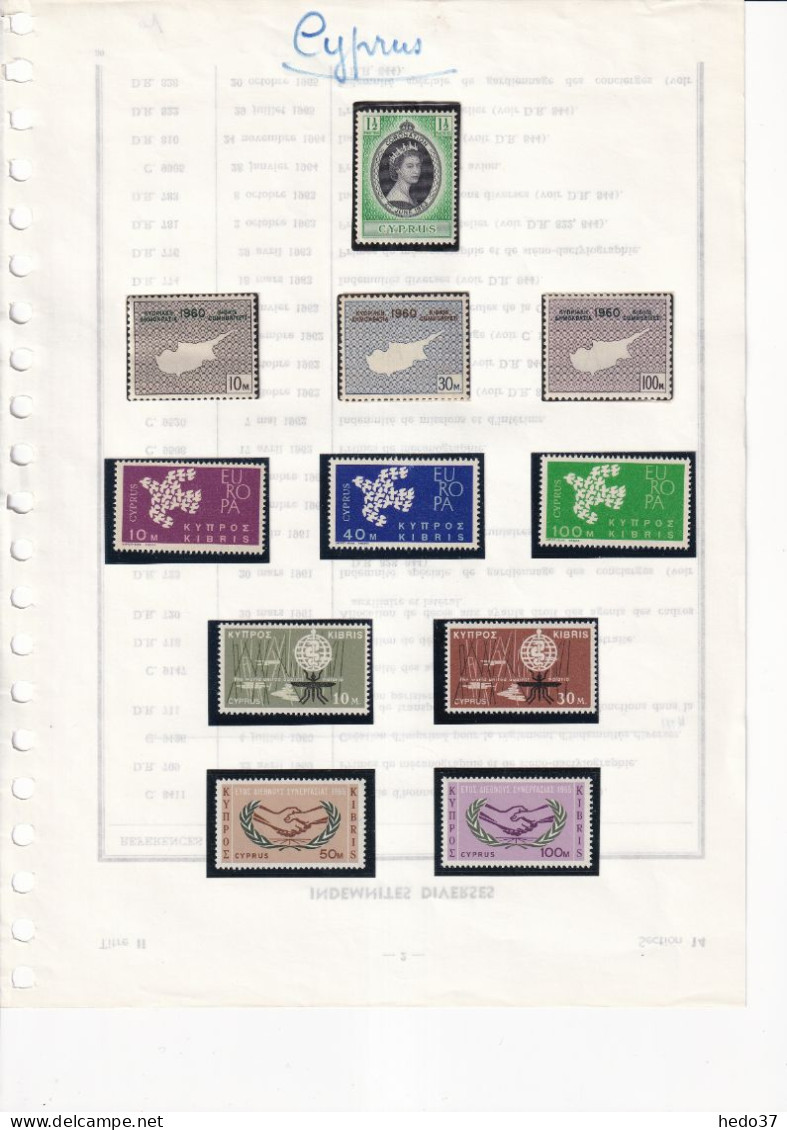 Chypre - Collection 1960/1989 - Neufs ** Sans Charnière - Cote Yvert  775 € - TB - Unused Stamps