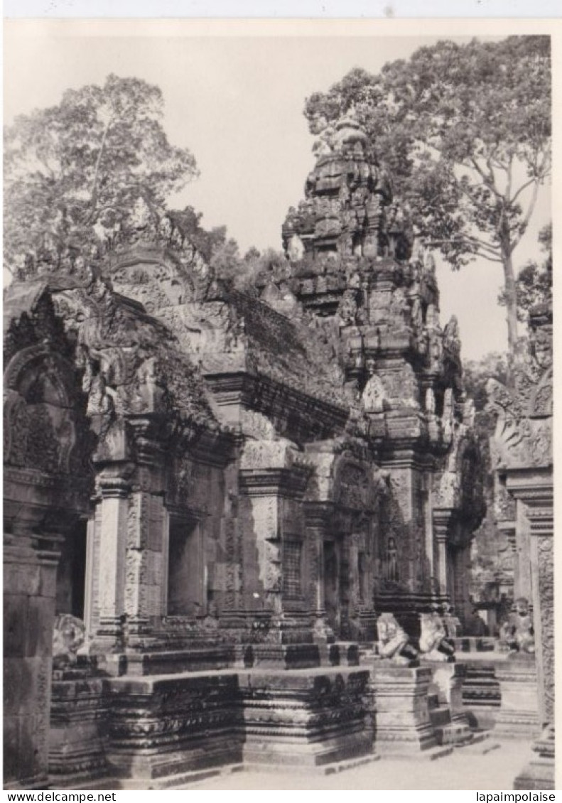 Photo De Particulier  INDOCHINE  CAMBODGE  ANGKOR THOM  Art Khmer Temple  A Situer & Identifier Réf 30344 - Azië