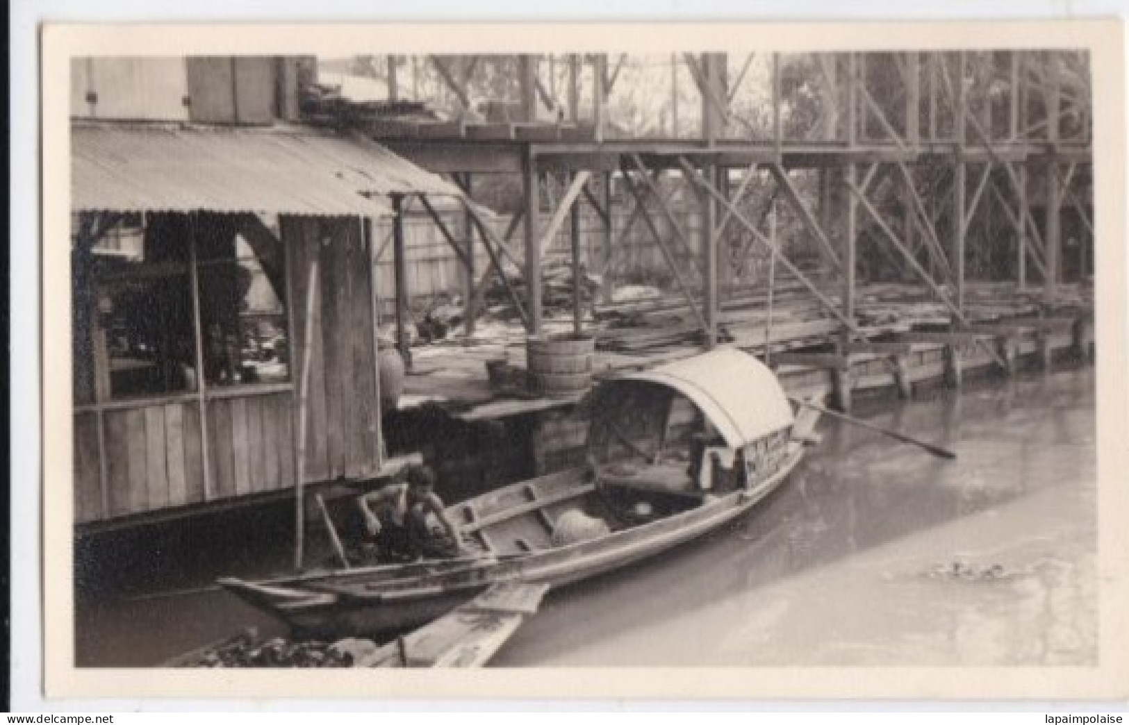 Photo De Particulier  INDOCHINE  CAMBODGE  Phnom Penh Barque Sur Mékong  A Situer & Identifier Réf 30356 - Asien