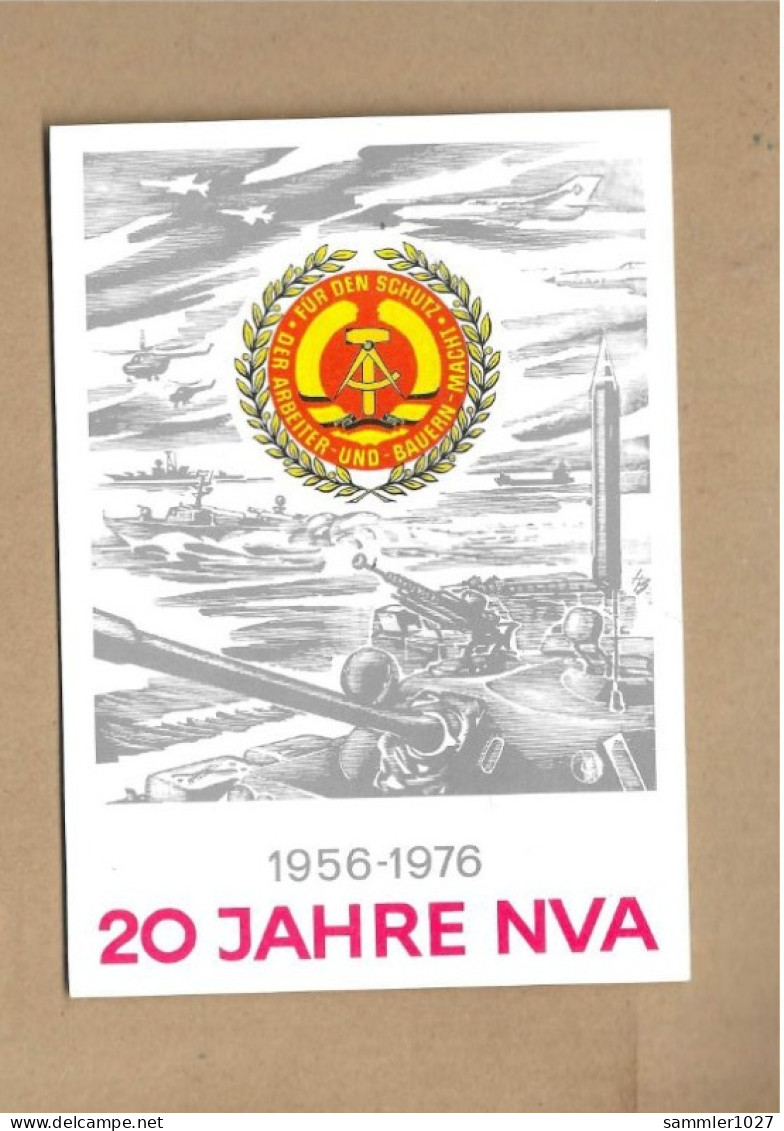 Los Vom 07.05 Sammlerkarte 20 Jahre NVA Mit Sonderstempel - Cartas & Documentos