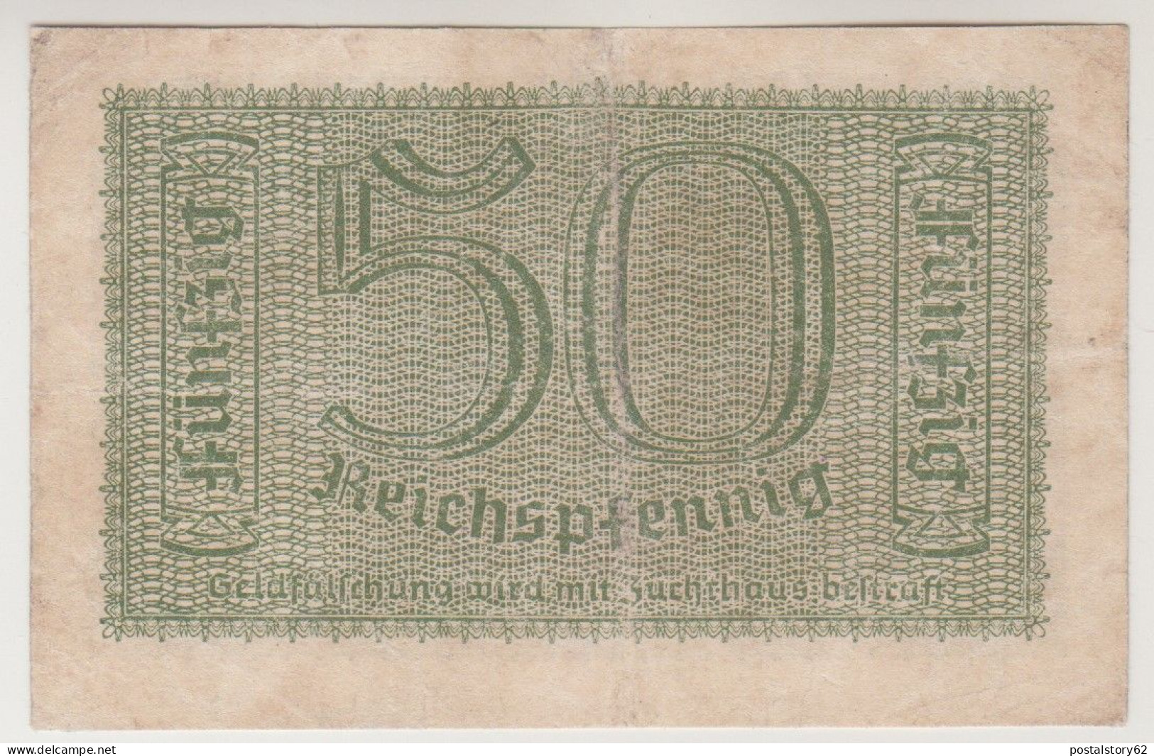 Germania Banconota D'Occupazione - 50 Reichspfennig 1943 BB+ - Other & Unclassified