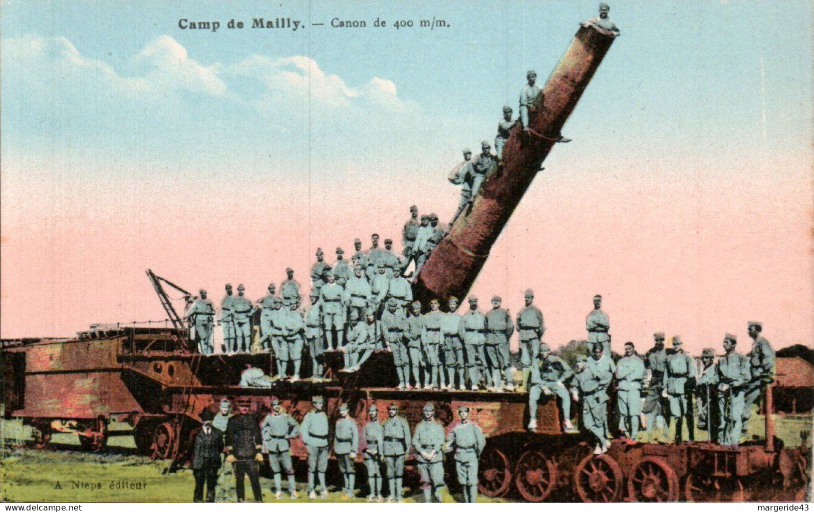 CANON DE 400 M/M AU CAMP DE MAILLY - Equipment