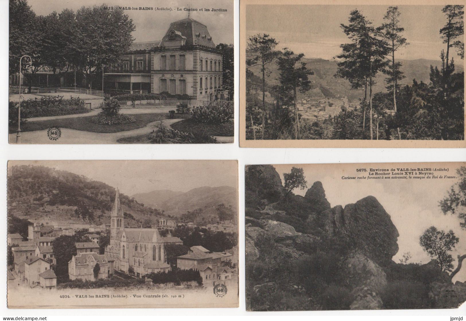 07 - VALS LES BAINS -  Lot De 16 Cartes Postales Format 9 X 14 Cm - Lot N° 1  - (R011) - Vals Les Bains