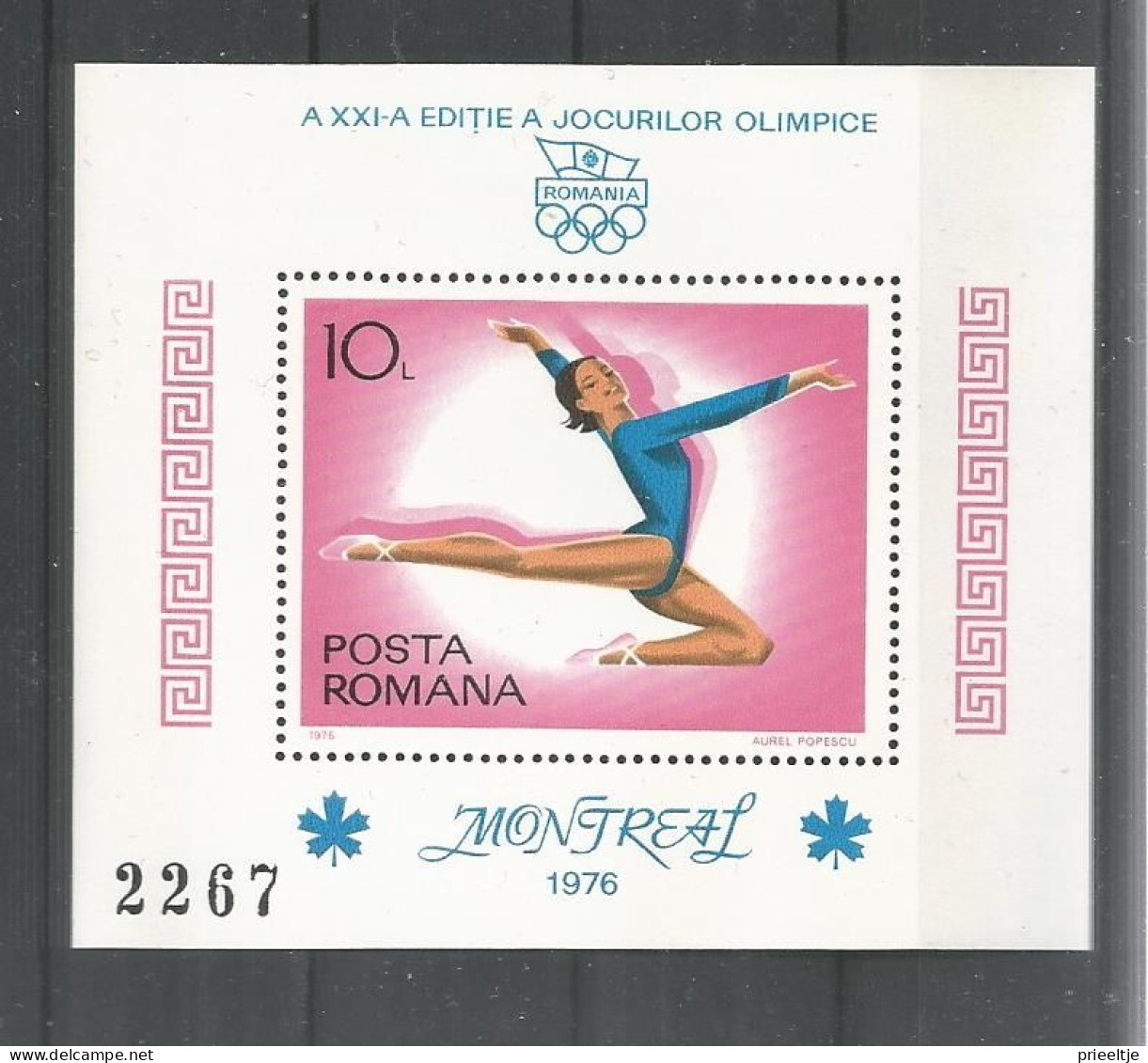 Romania 1976 Ol. Games Montreal S/S Y.T. BF 126 ** - Blocks & Sheetlets