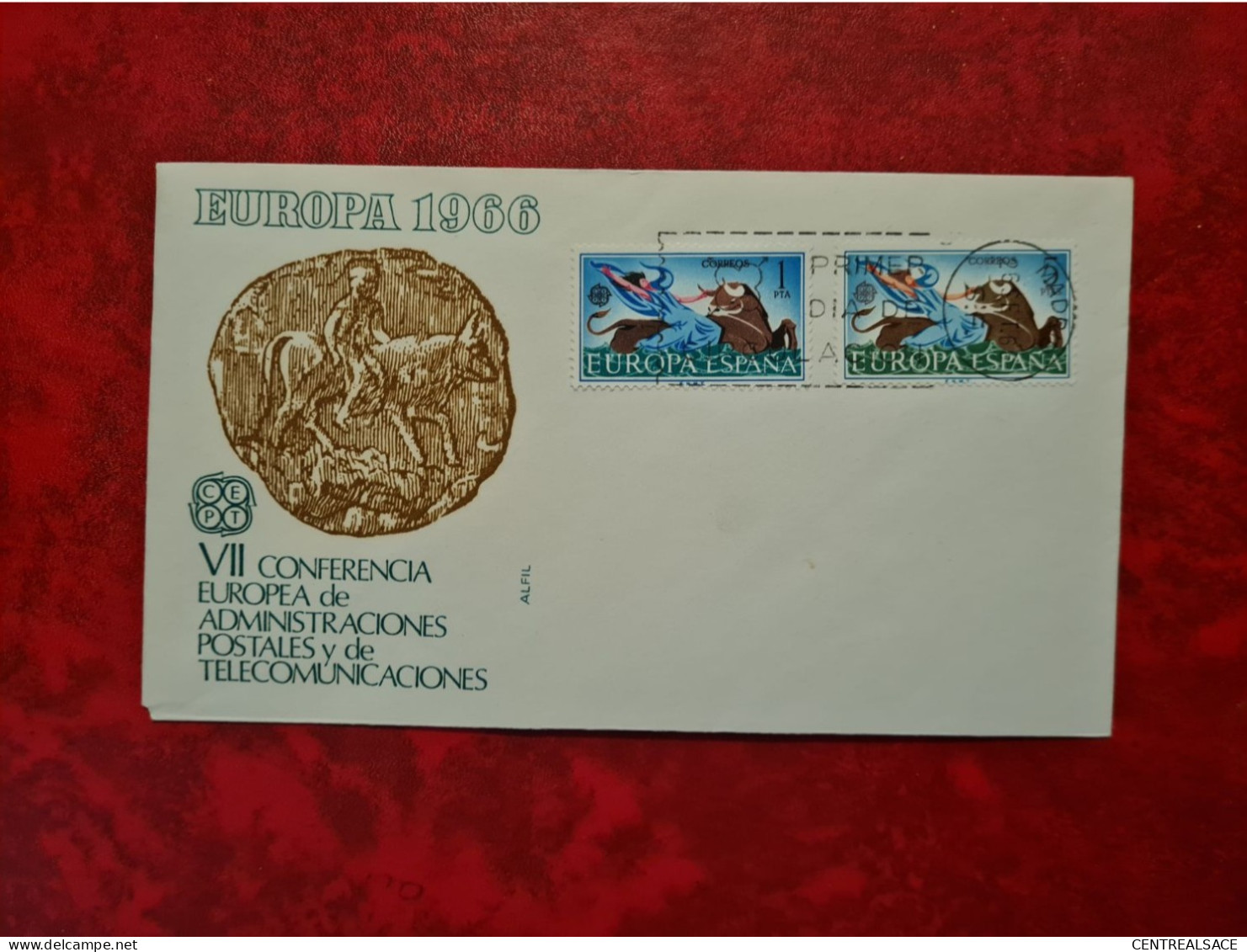 Lettre Espagne 1966 MADRID FDC EUROPA VII CONFERENCIA EUROPEA ADMINISTRACIONES POSTALES - Autres & Non Classés