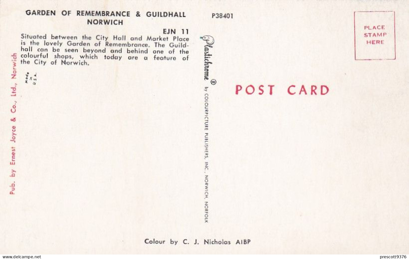 Garden Of Remembrance & Guild Hall, Norfolk - Norfolk - Unused Saucy Postcard -  -N1 - Norwich