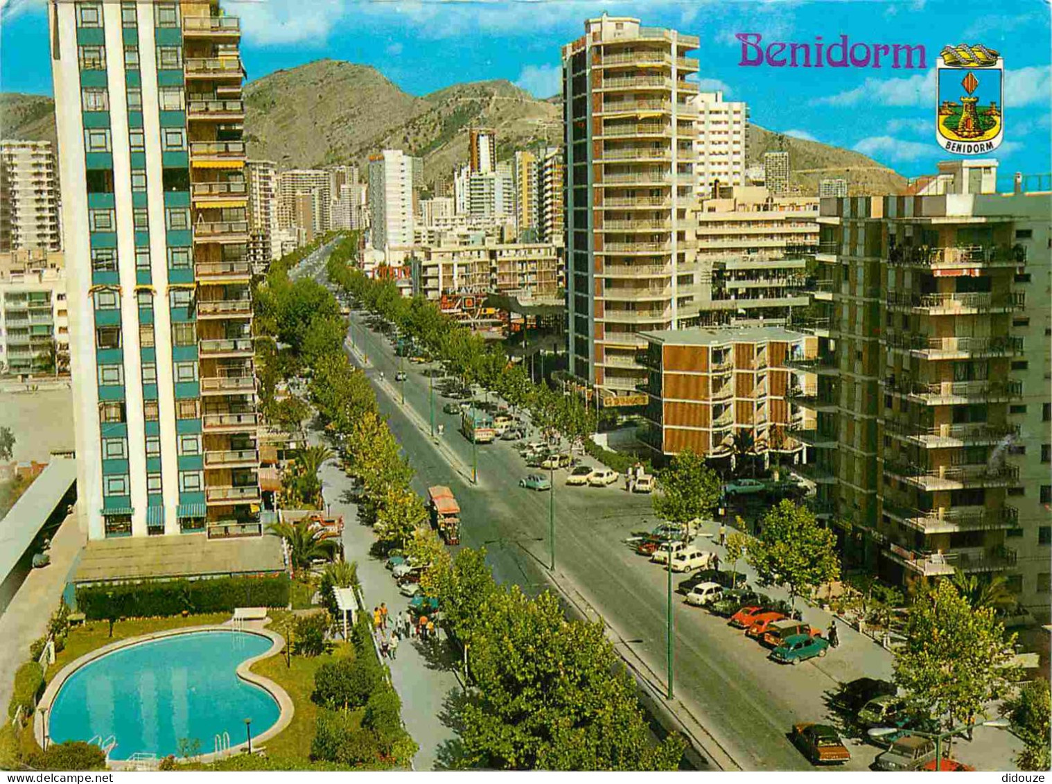 Espagne - Espana - Comunidad Valenciana - Benidorm - Avenida Del Mediterraneo - Immeubles - Architecture - Automobiles - - Alicante