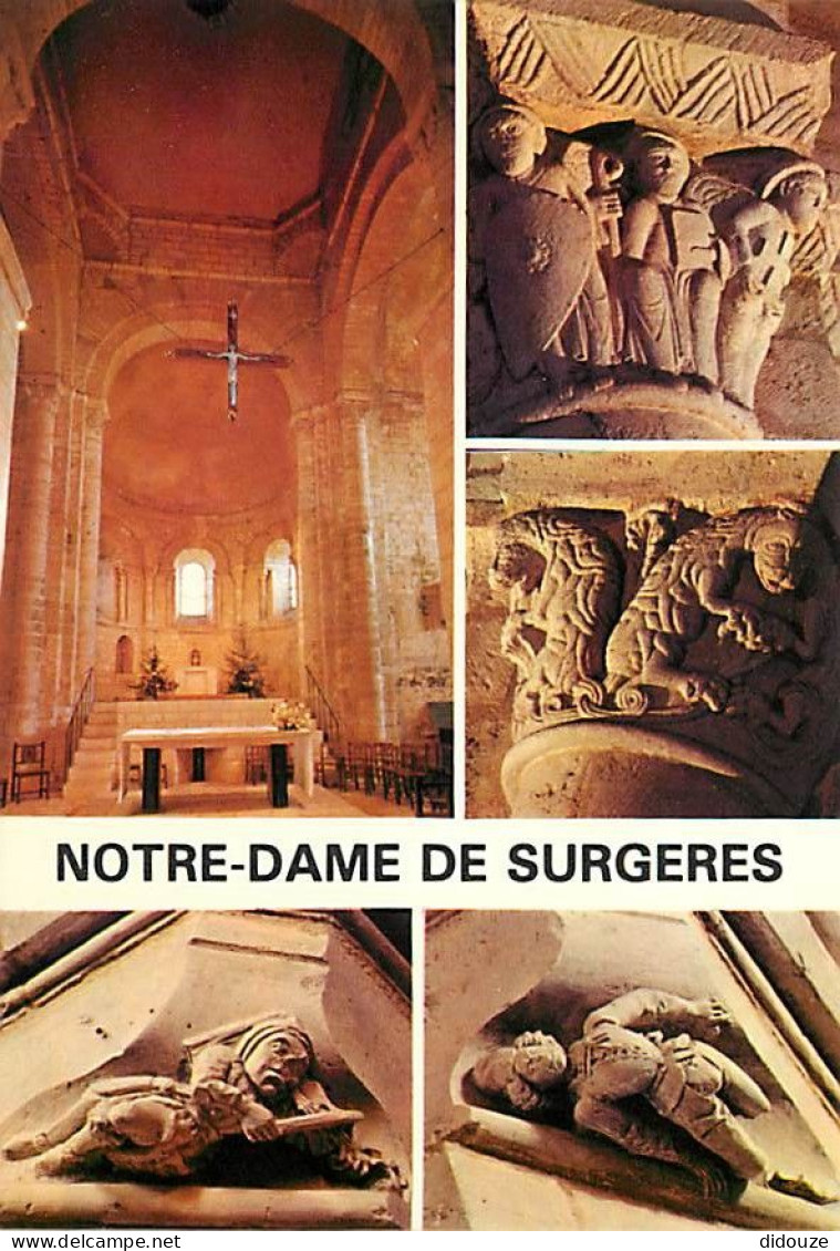 17 - Surgères - L'Eglise Notre-Dame - Multivues - Art Religieux - Carte Neuve - CPM - Voir Scans Recto-Verso - Surgères