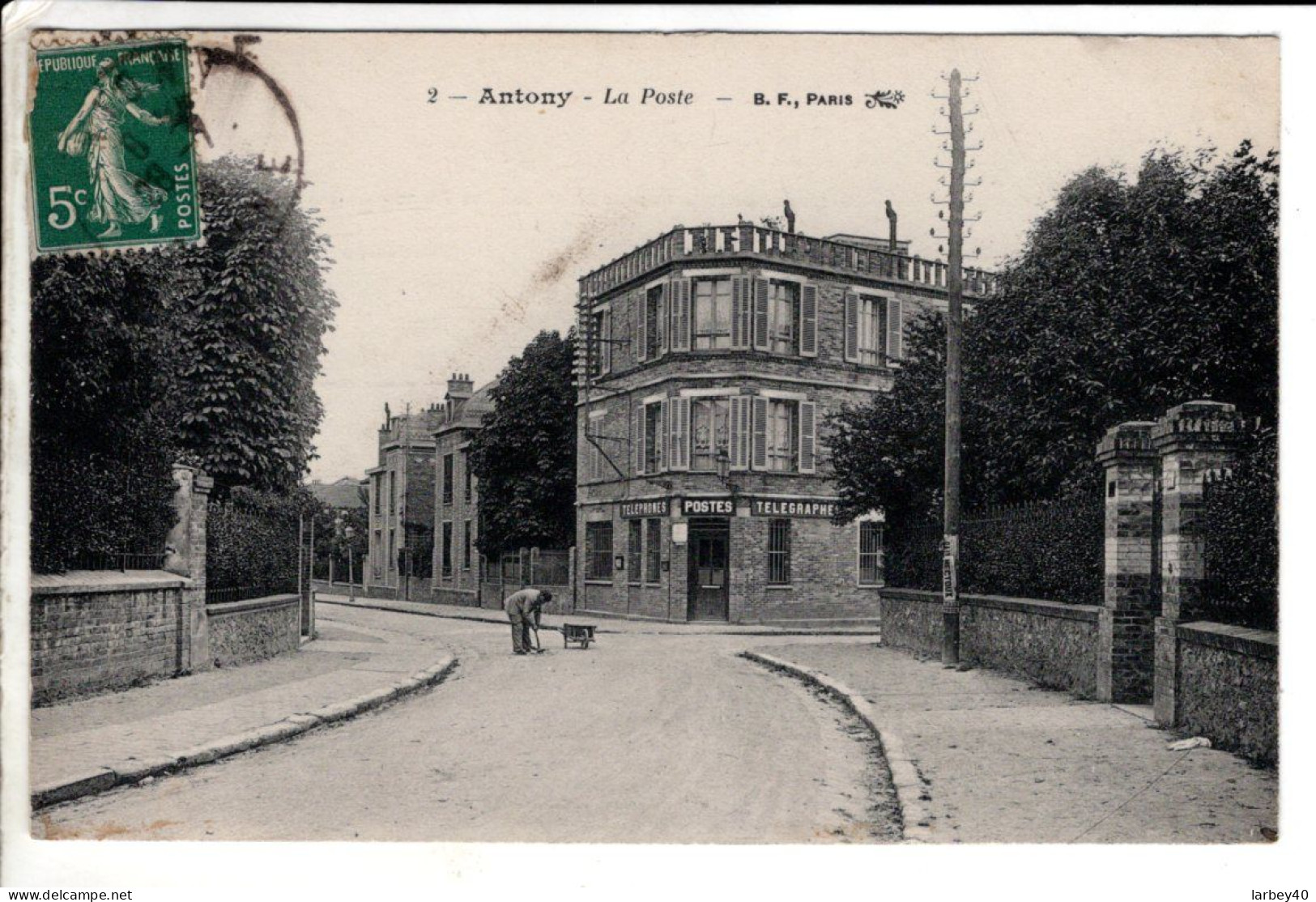 Antony La Poste - Cartes Postales Ancienne - Antony