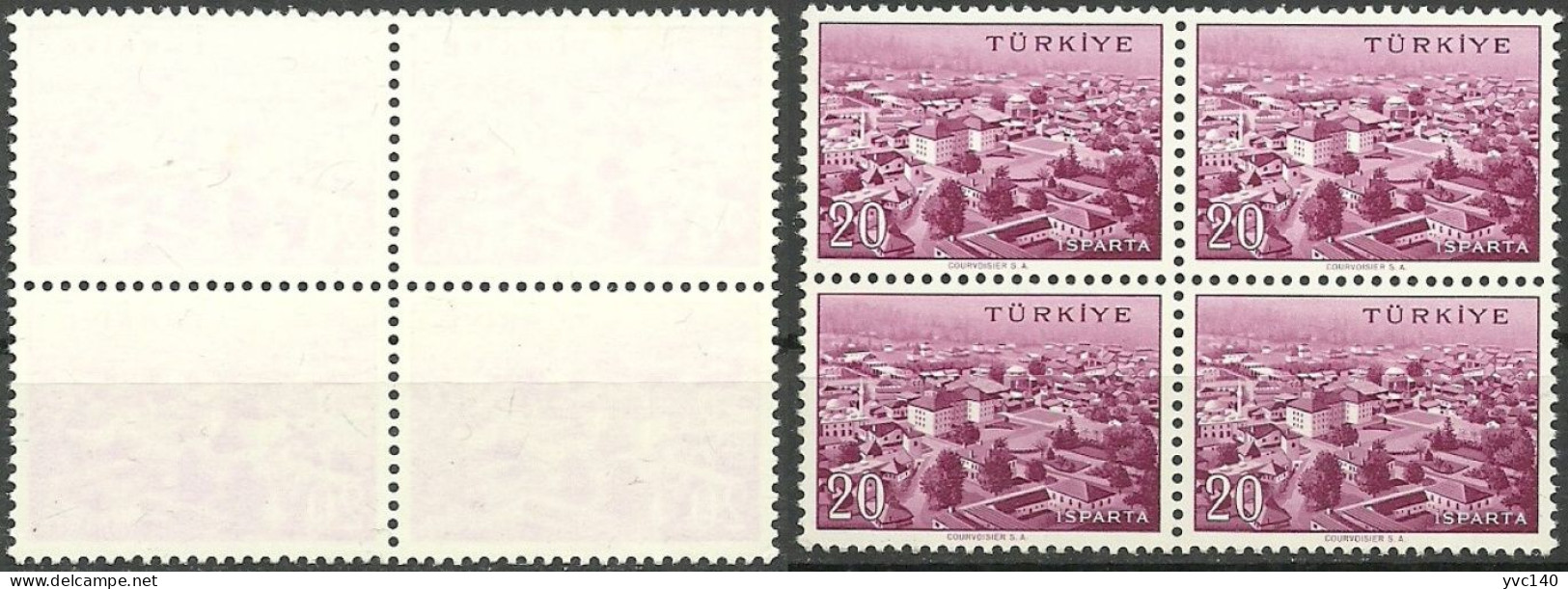 Turkey; 1958 Cities "Isparta", Abklatsch Print MNH** - Nuovi