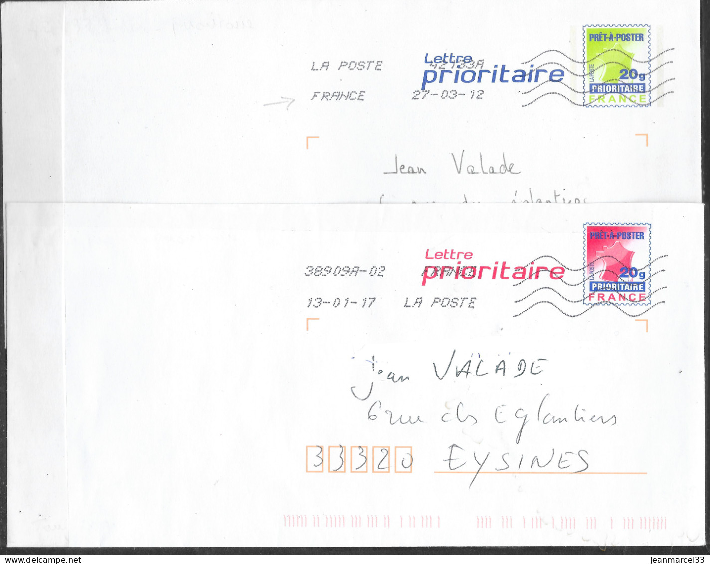 Prêt à Poster Lettres Prioritaires Timbres De 20 G Différents, Oblitérations MTP Toshiba - Prêts-à-poster:  Autres (1995-...)