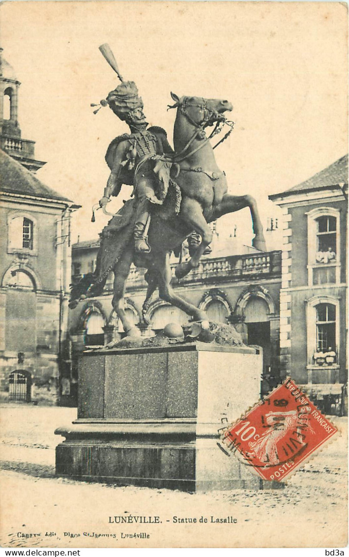 54 - LUNEVILLE - STATUE DE LASSALLE  - Luneville