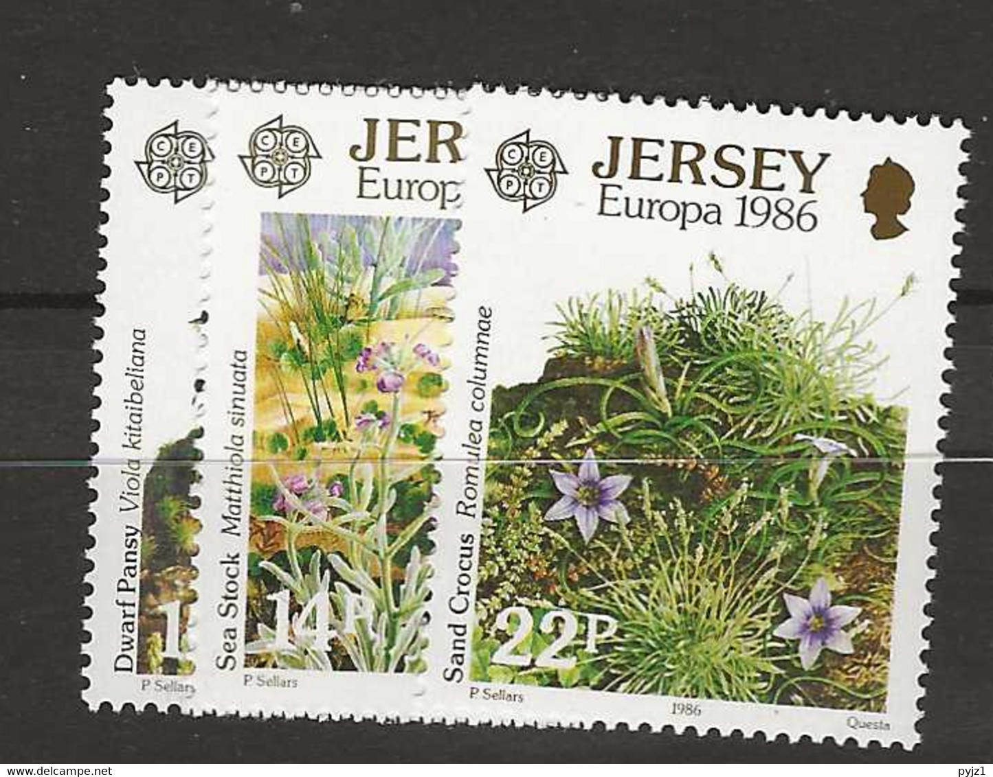 1986 MNH Jersey Mi 378-80 Postfris** - Jersey