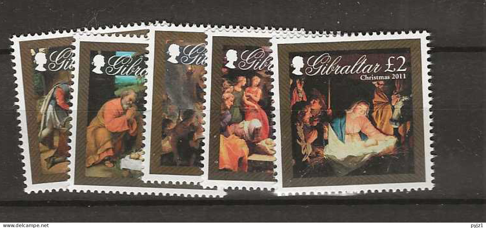 2011  MNH Gibraltar Mi 1452-56 Postfris** - Gibraltar