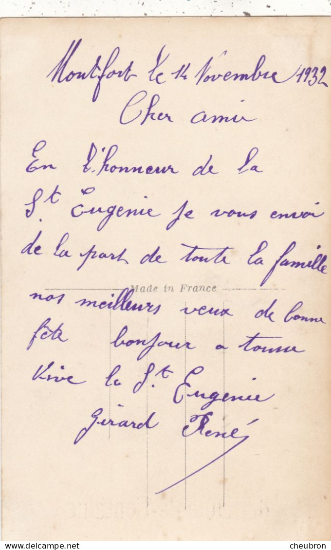 49 . DOUE LA FONTAINE. CPA FANTAISIE. . " SOUVENIR DE DOUE LA FONTAINE "  .+ TEXTE ANNEE 1932 - Doue La Fontaine