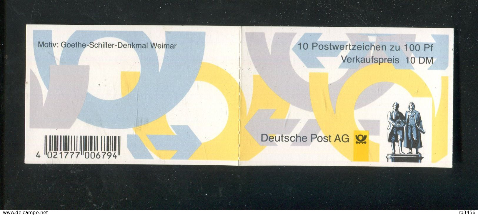 "BUNDESREPUBLIK DEUTSCHLAND" 1998, Markenheftchen Mi. 36 OZ ** (R1232) - 1971-2000