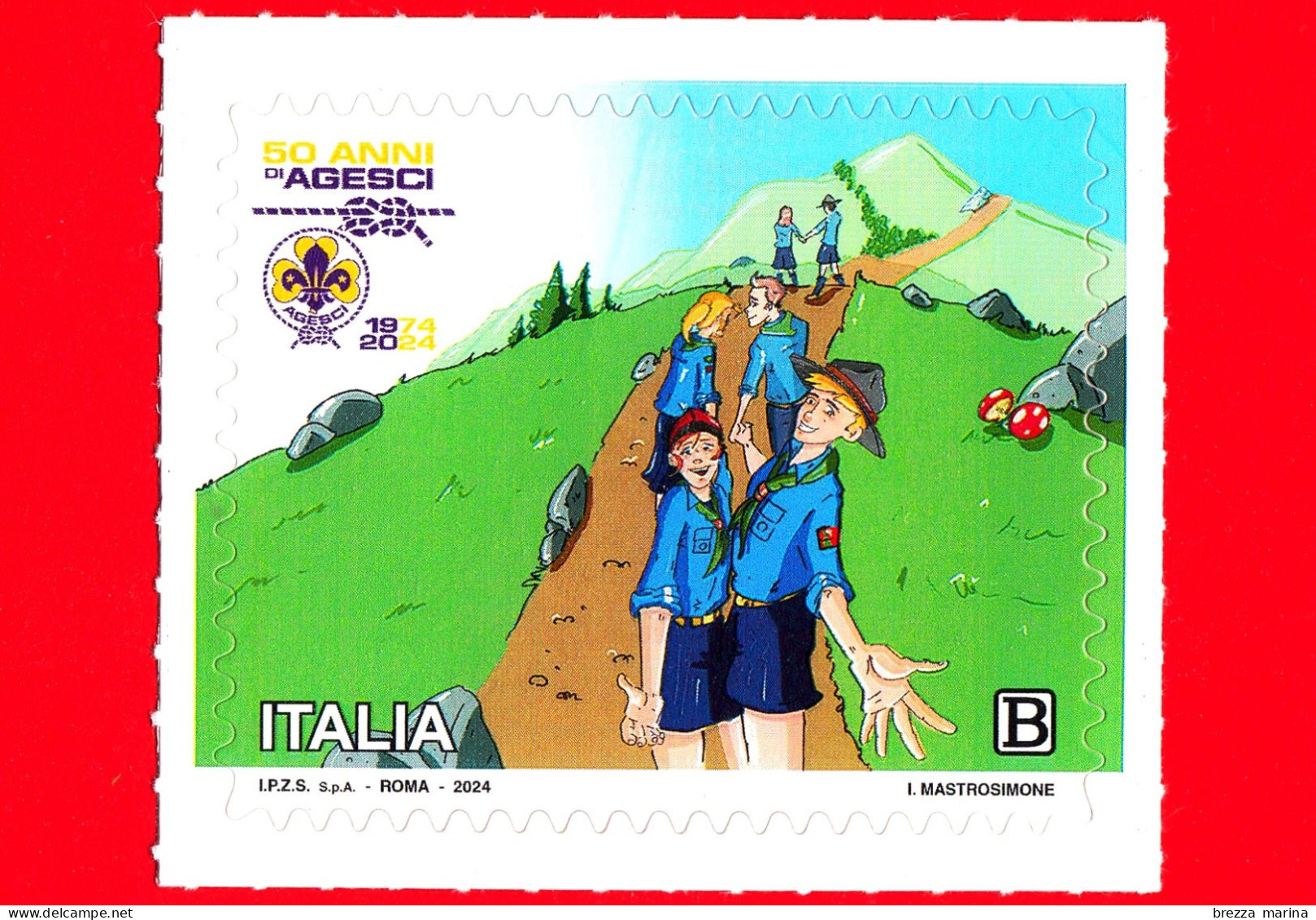 Nuovo - MNH - ITALIA - 2024 - 50 Anni Dell’AGESCI - Associazione Guide E Scouts Cattolici Italiani - B - 2021-...: Mint/hinged