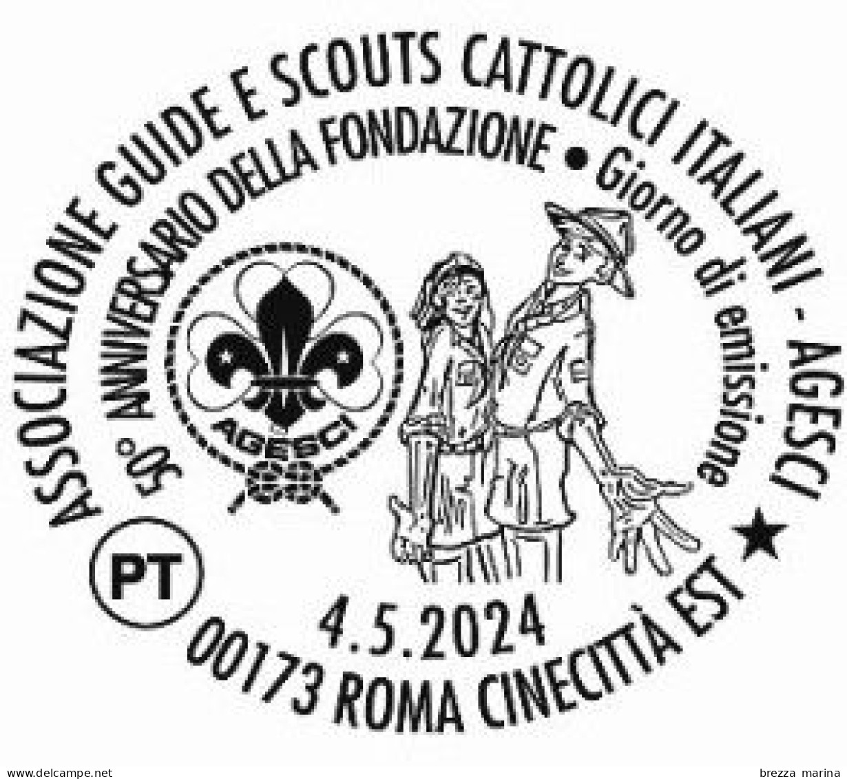 Nuovo - MNH - ITALIA - 2024 - 50 Anni Dell’AGESCI - Associazione Guide E Scouts Cattolici Italiani - B - 2021-...: Mint/hinged