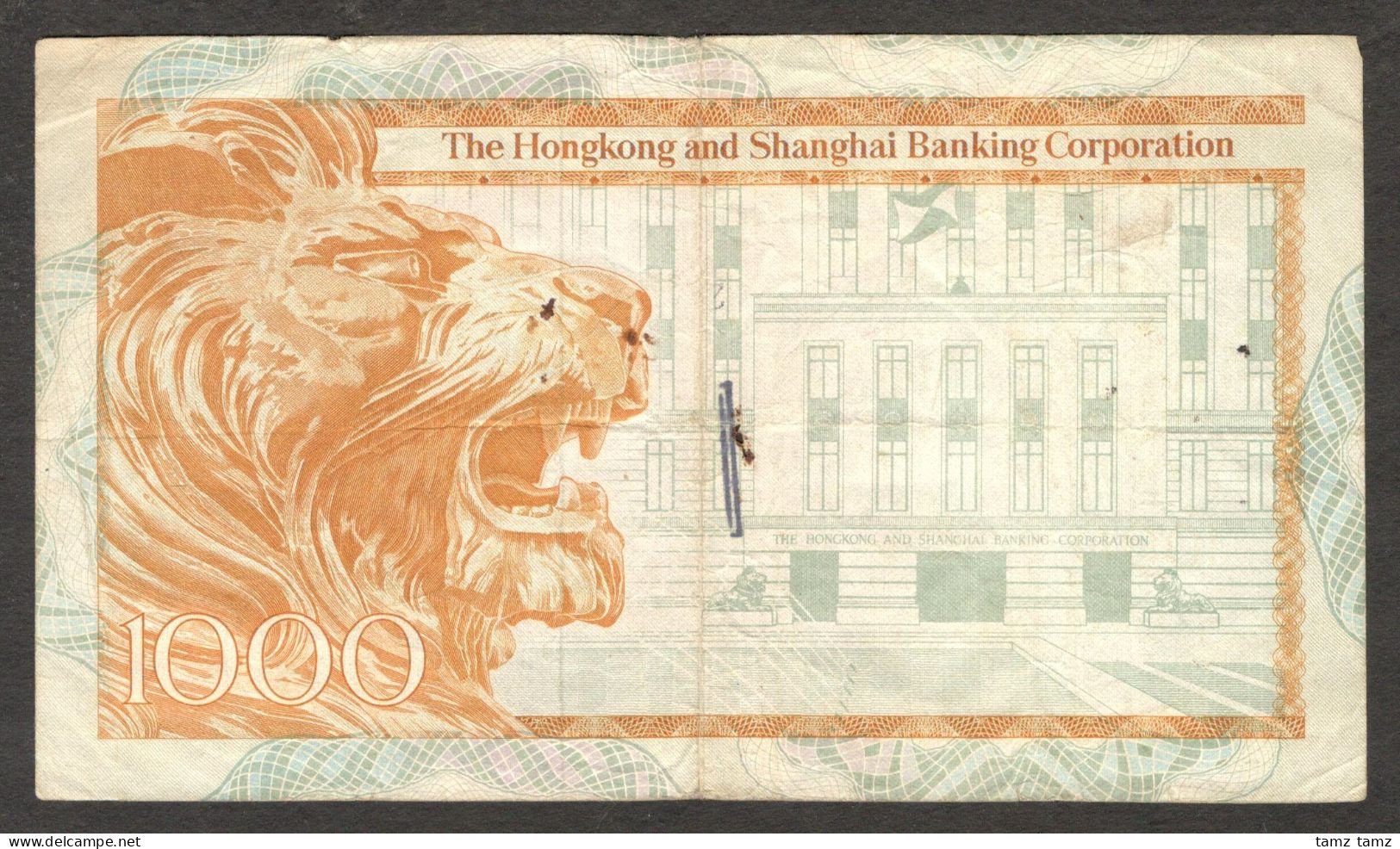 Hong Kong 1,000 1000 Dollars Shanghai Banking Corporation P-190d 1981 Fine - Hongkong