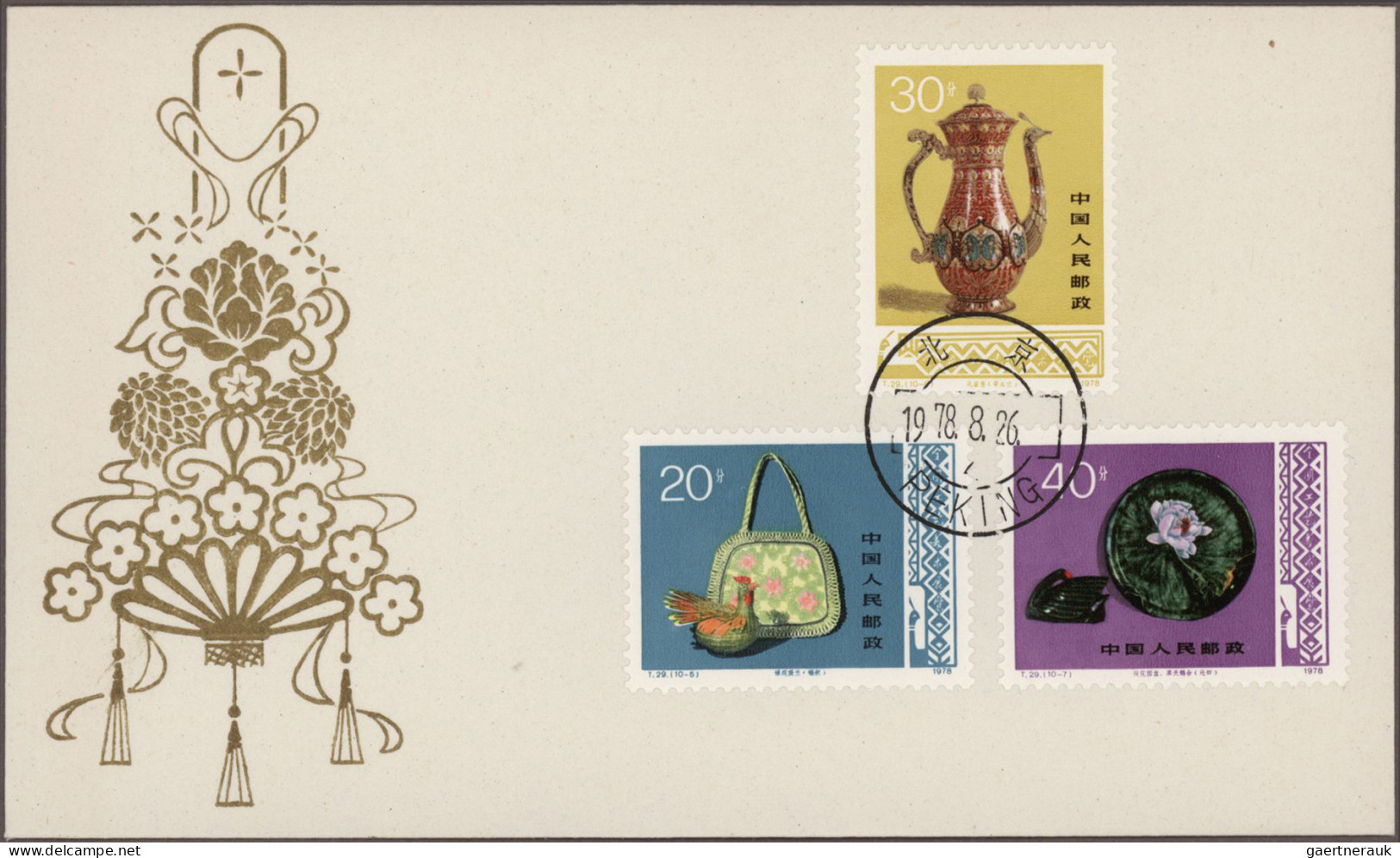 China: 1902/1996 (approx.), Collection Of Covers And FDCs In Album, Including A - 1912-1949 République