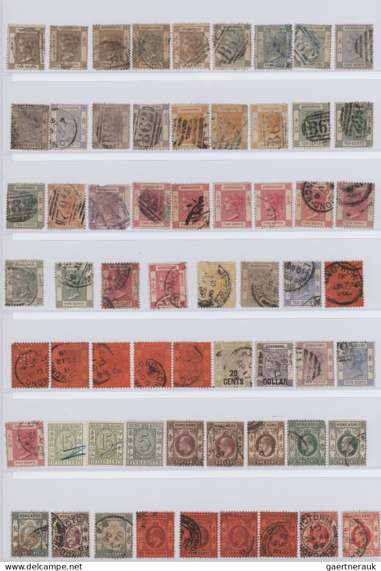 Hong Kong: 1880/1997 (approx.), Collection On Pages Starting From The Early QV I - Other & Unclassified