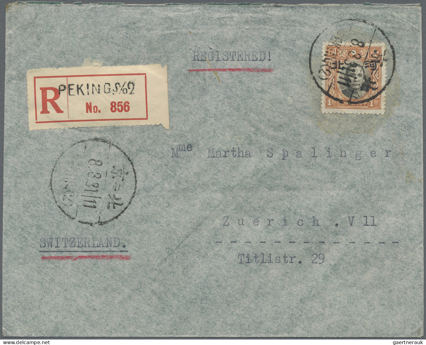 Japanese Occupation WWII - North China: Hopeh, 1941, Four Covers With Ovpt. Issu - 1941-45 Nordchina