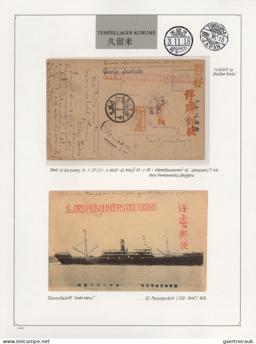 Camp Mail Tsingtau: 1914/1920, TSINGTAU KRIEGSGEFANGENEN-LAGERPOST, Außerordentl - Chine (bureaux)