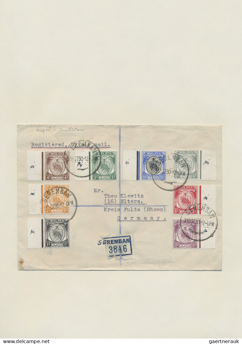 Malayan States: 1890's-1960's (c.): Collection of more than 400 covers, postcard