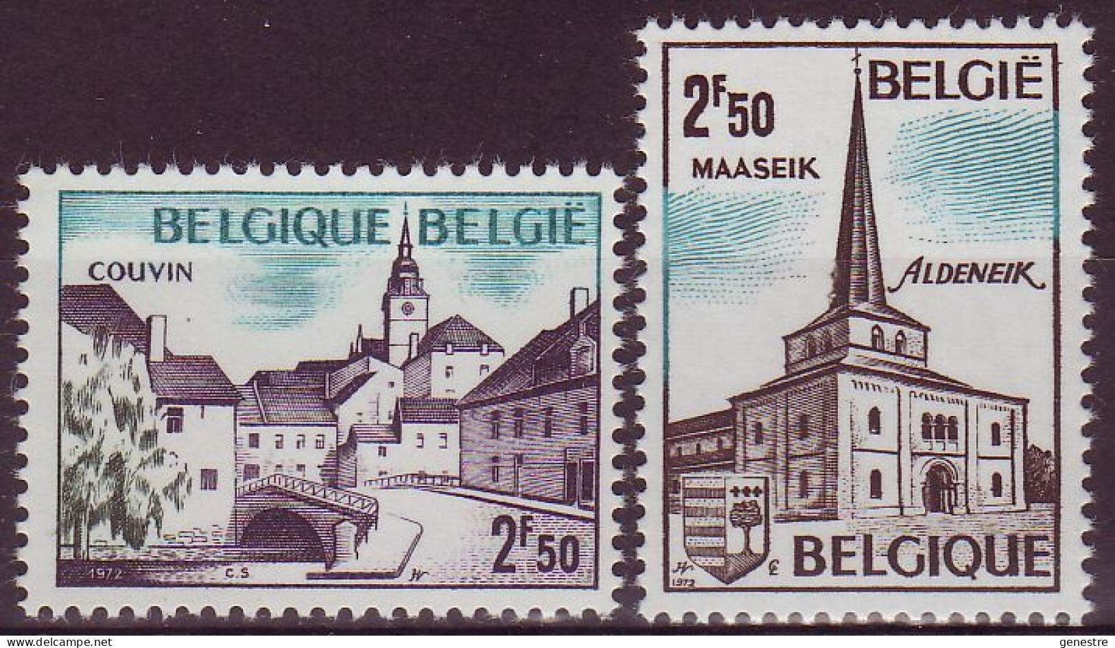 Belgique - 1972 - COB 1636 à 1637 ** (MNH) - Unused Stamps