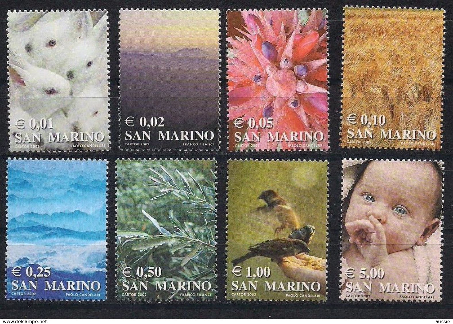 San Marino Saint-Marin 2002 Yvertn° 1797-1804 *** MNH Cote 20  € Les Couleurs De La Vie - Ongebruikt