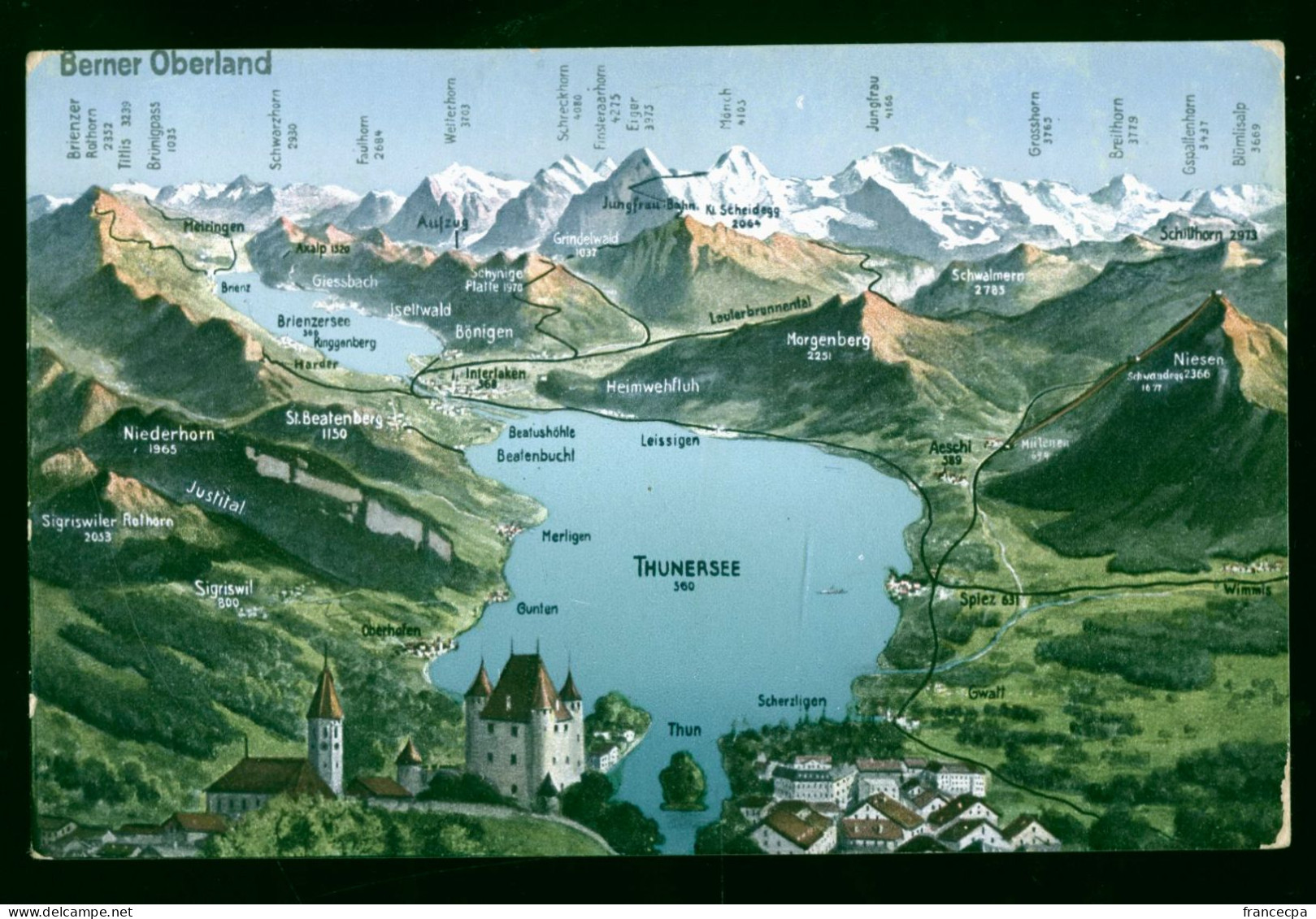 14937 - SUISSE -  Berner-Oberland; Thunersee - Berna