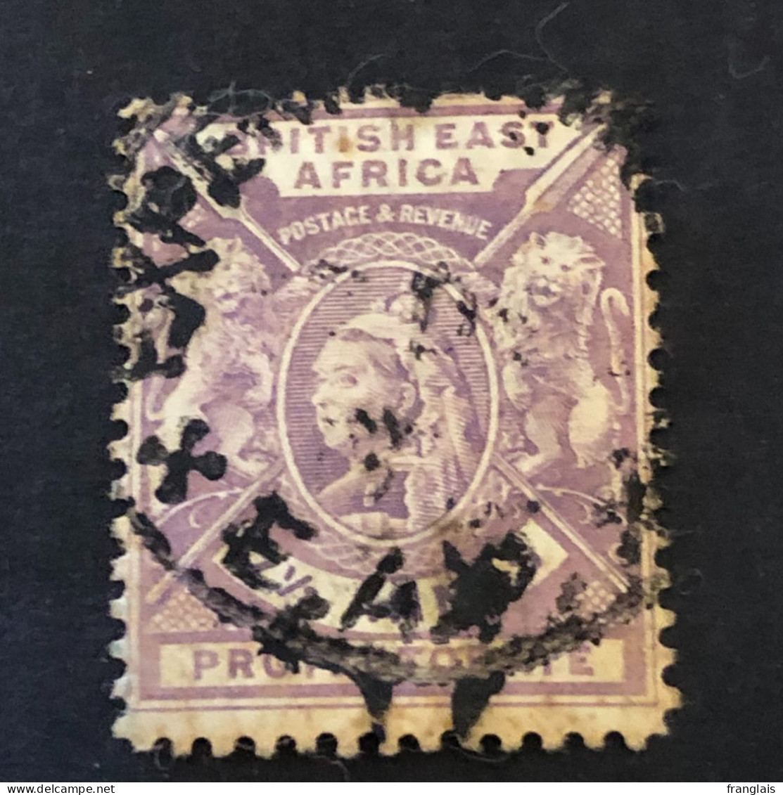 BRITISH EAST AFRICA   SG 73  7½ Annas Mauve  CV £28 - África Oriental Británica