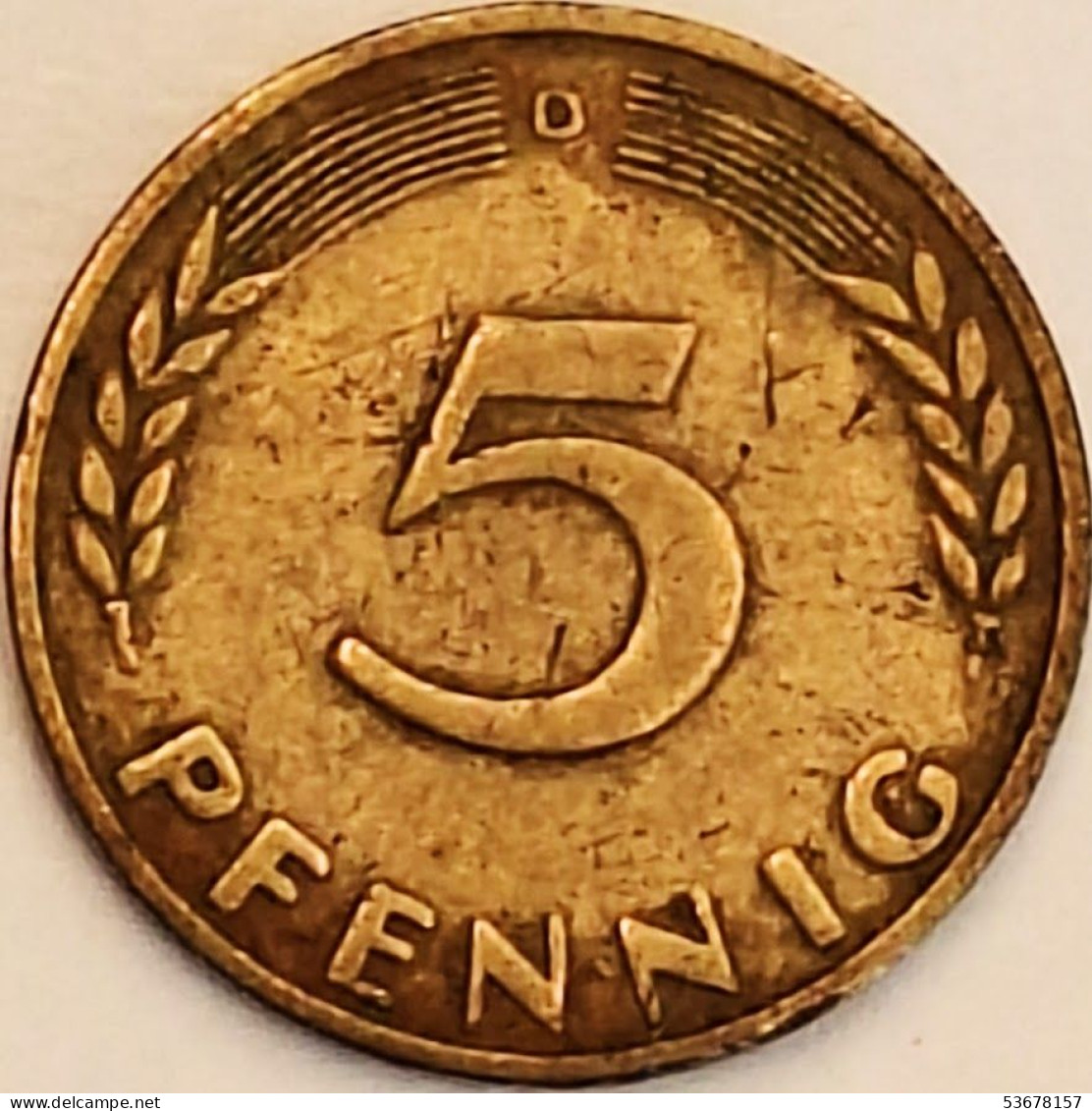 Germany Federal Republic - 5 Pfennig 1949 D, KM# 102 (#4555) - 5 Pfennig