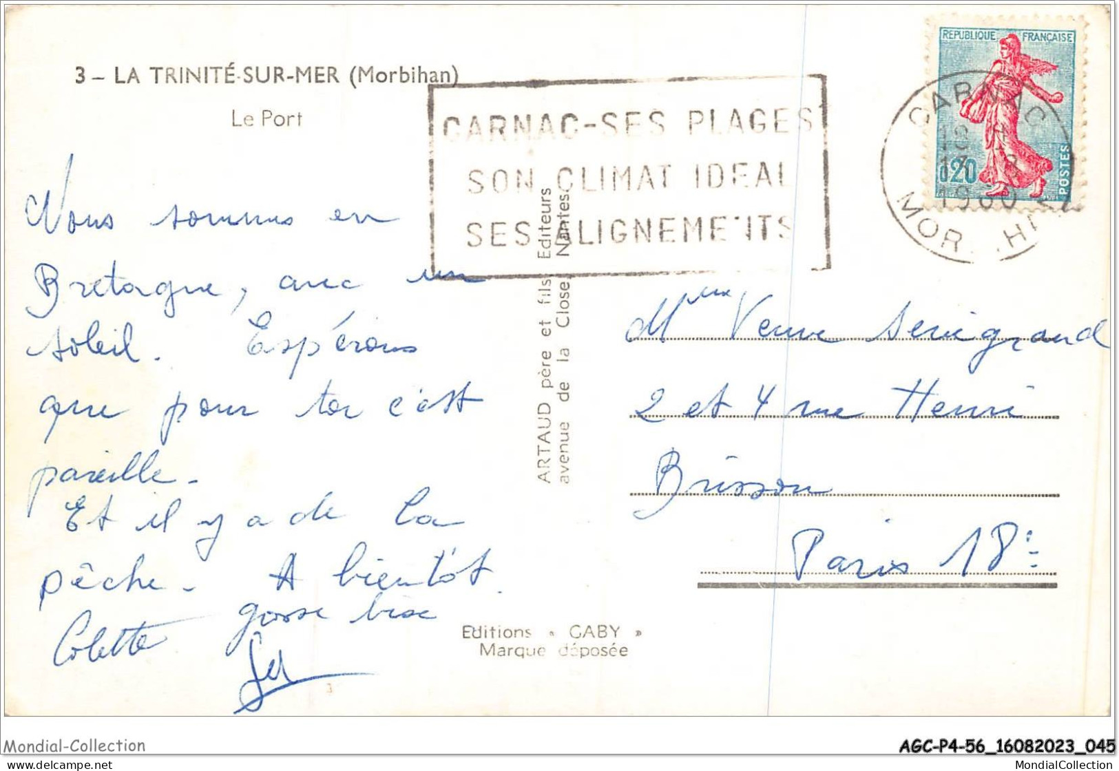 AGCP4-56-0291 - LA TRINITE-SUR-MER - Le Port - La Trinite Sur Mer