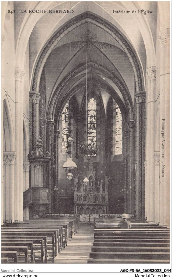 AGCP3-56-0209 - LA ROCHE BERNARD - Interieur De L'eglise - La Roche-Bernard