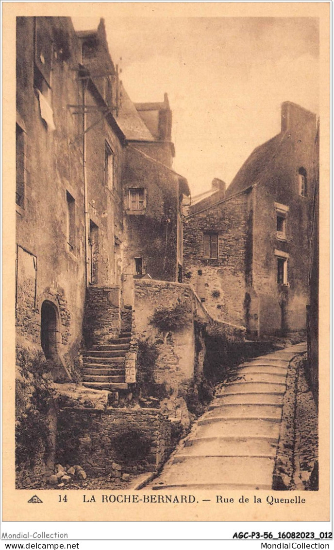 AGCP3-56-0193 - LA ROCHE BERNARD - Rue De La Quenelle - La Roche-Bernard