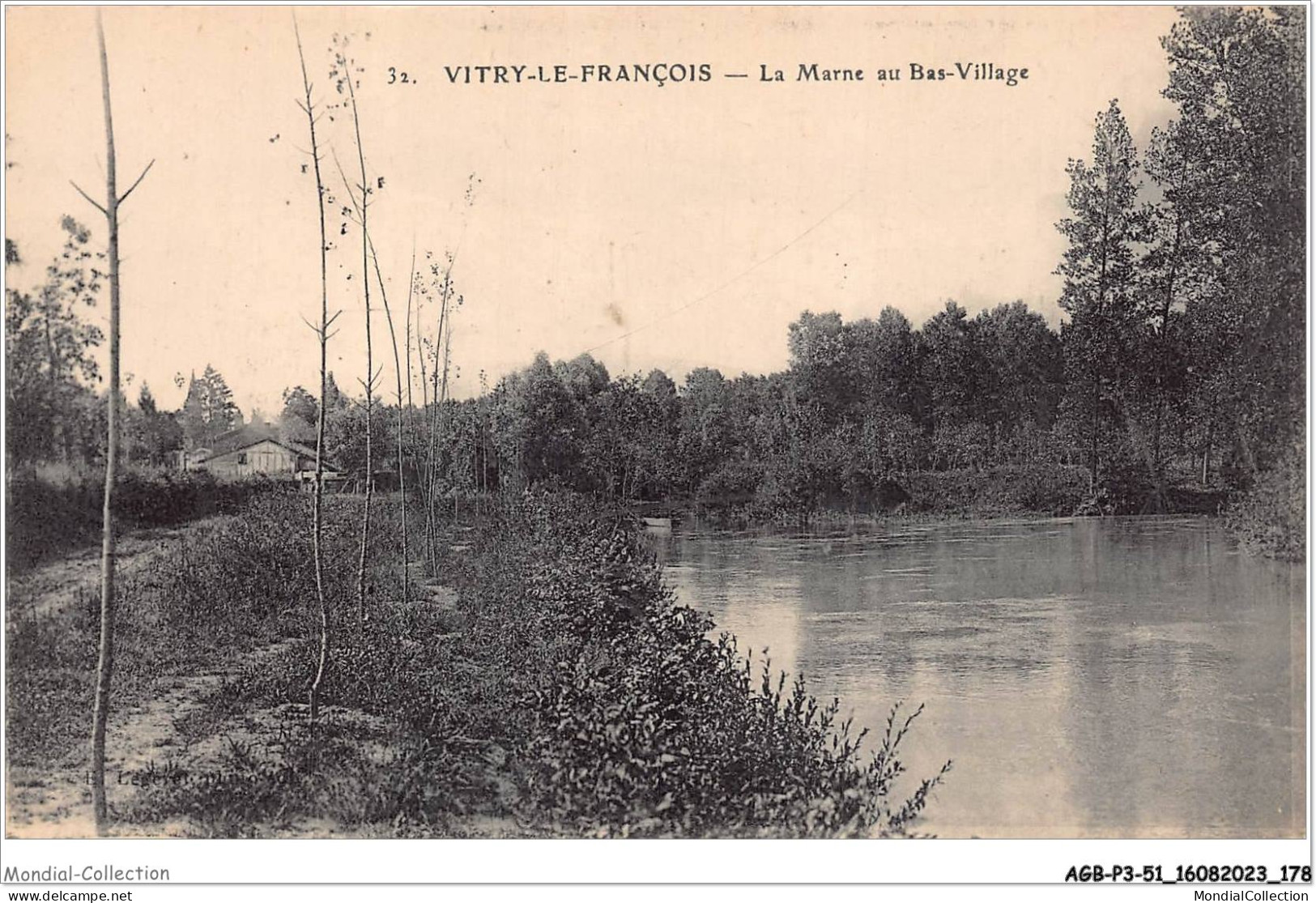 AGBP3-51-0268 - VITRY-LE-FRANCOIS - La Marne Au Bas Village  - Vitry-le-François