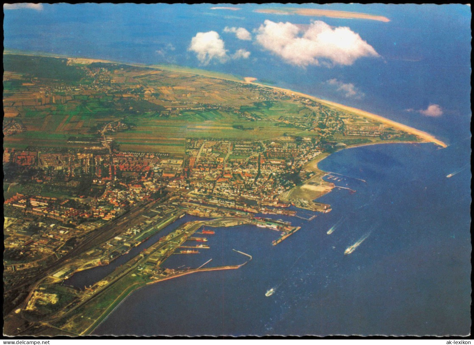 Ansichtskarte Cuxhaven Luftbild Luftaufnahme Aus Etwa 3 000 M Höhe 1990 - Cuxhaven