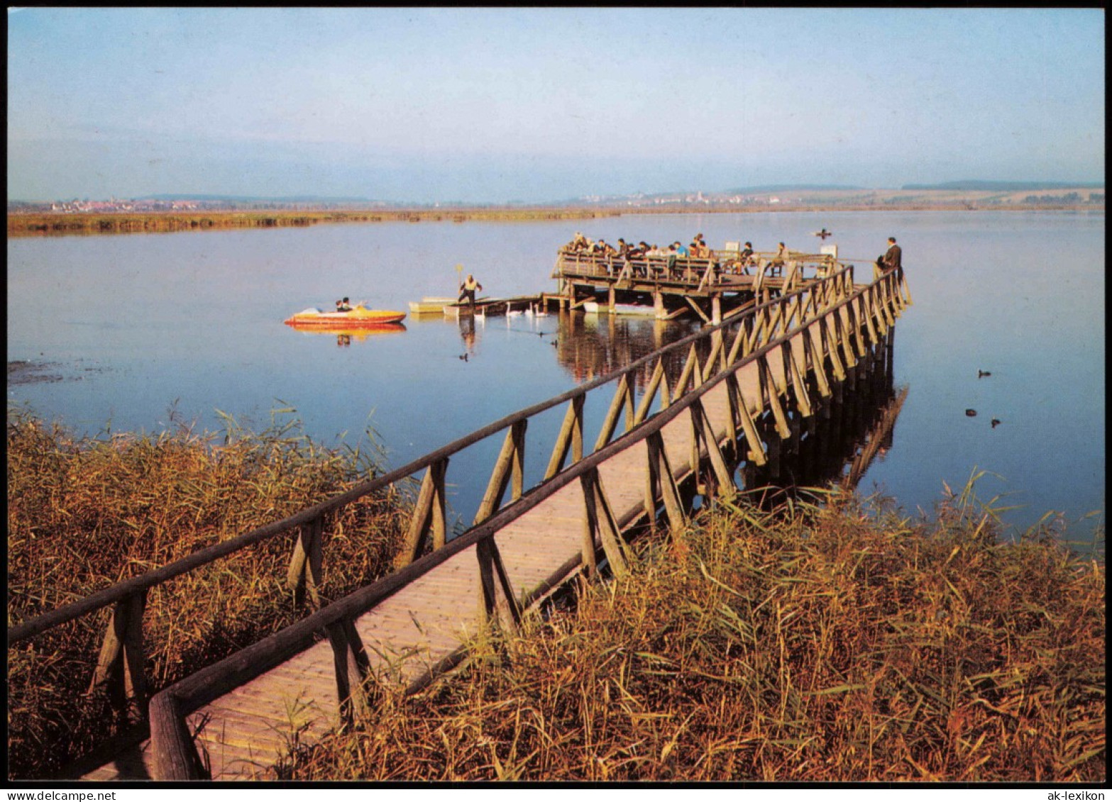 Ansichtskarte Bad Buchau Federsee Mit Federseesteg 1996 - Bad Buchau