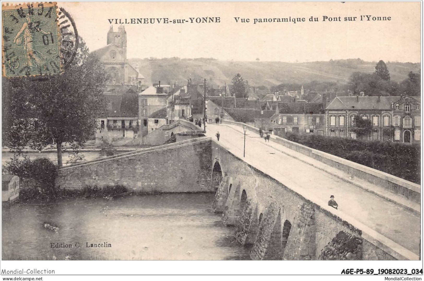 AGEP5-89-0418 - VILLENEUVE-sur-YONNE - Vue Panoramique Du Pont Sur L'yonne - Villeneuve-sur-Yonne