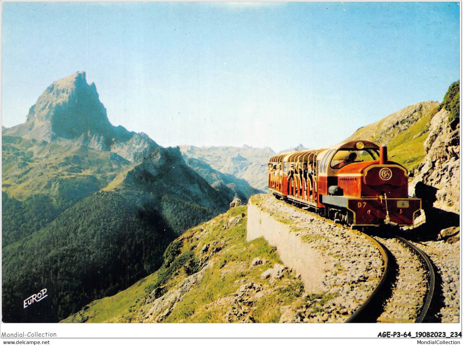 AGEP3-64-0310 - ARTOUSTE - Pyrénées-atlantique - Départ Du Train Pour Le Lac Et Le Pic Du Midi D'ossau - Laruns