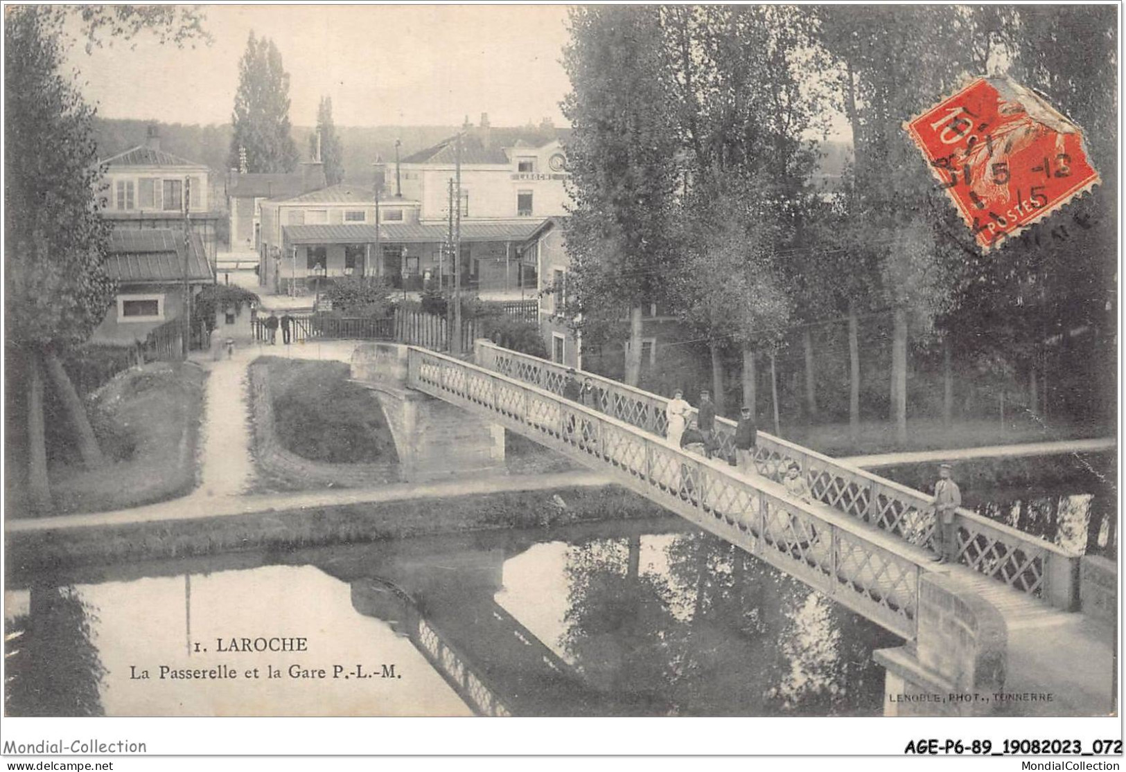 AGEP6-89-0517 - LAROCHE - Passerelle Et La Gare P-l-m - Laroche Saint Cydroine