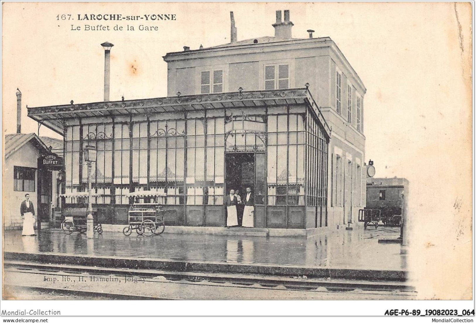 AGEP6-89-0513 - LAROCHE-sur-YONNE - Le Buffet De La Gare - Vendue En L'état - Laroche Saint Cydroine