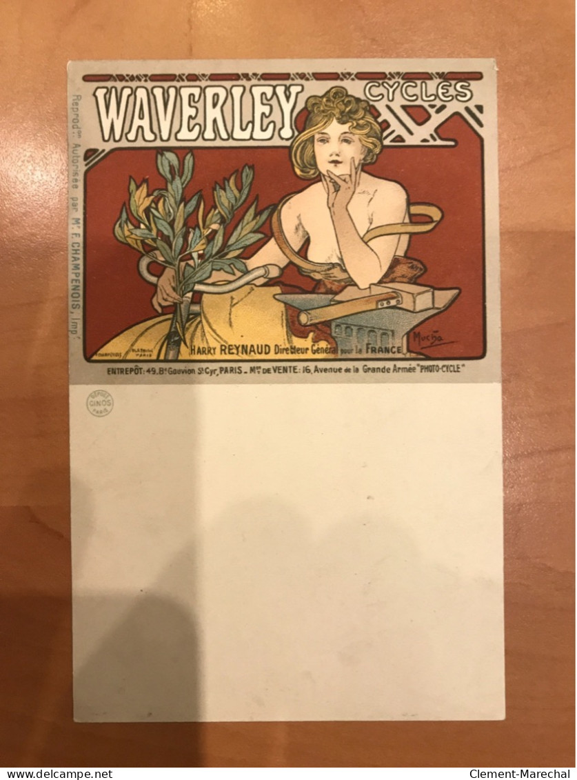 MUCHA Alphonse : Publicité Pour Les Cycles Waverley (édition Cinos) - Très Bon état - Mucha, Alphonse