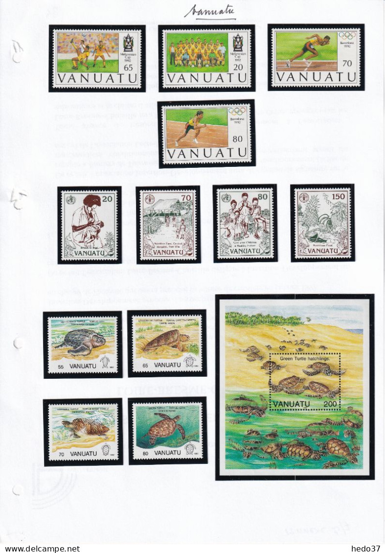 Vanuatu - Collection 1980/2000 - Neufs ** sans charnière - Cote Yvert 1440 € - TB