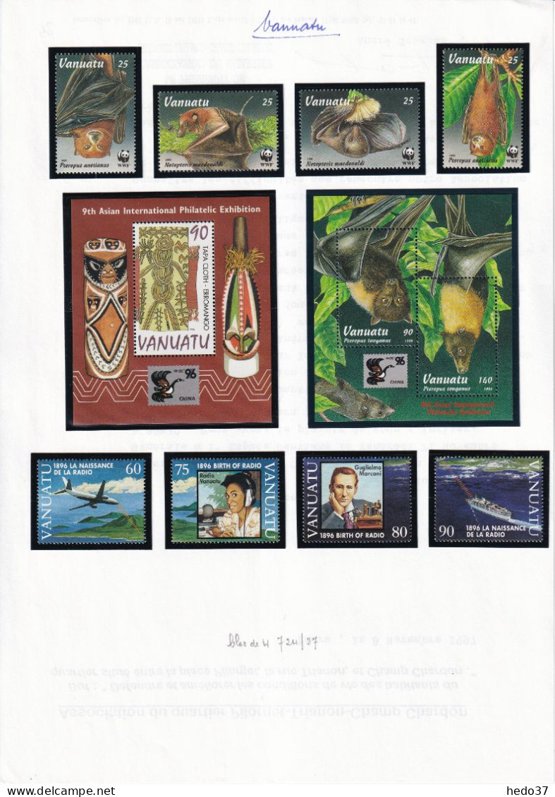 Vanuatu - Collection 1980/2000 - Neufs ** sans charnière - Cote Yvert 1440 € - TB