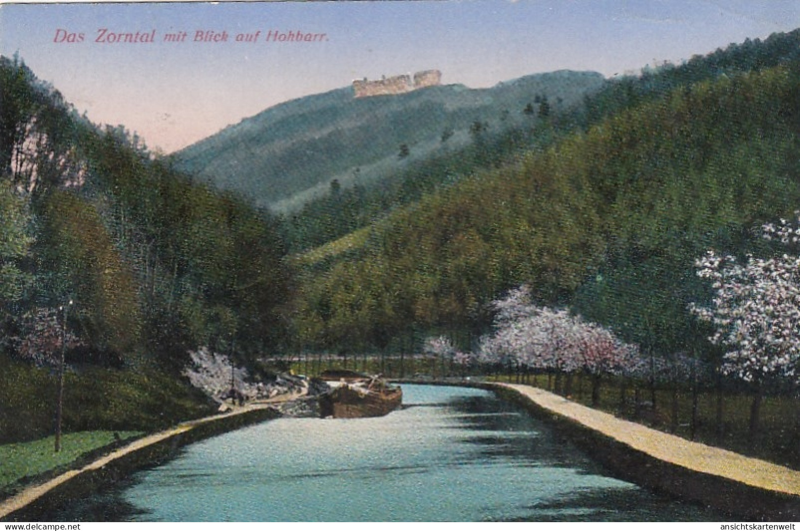 Das Torntal Mit Blick Auf Hohbarr, Elsaß Feldpgl1915 #E7948 - Elsass