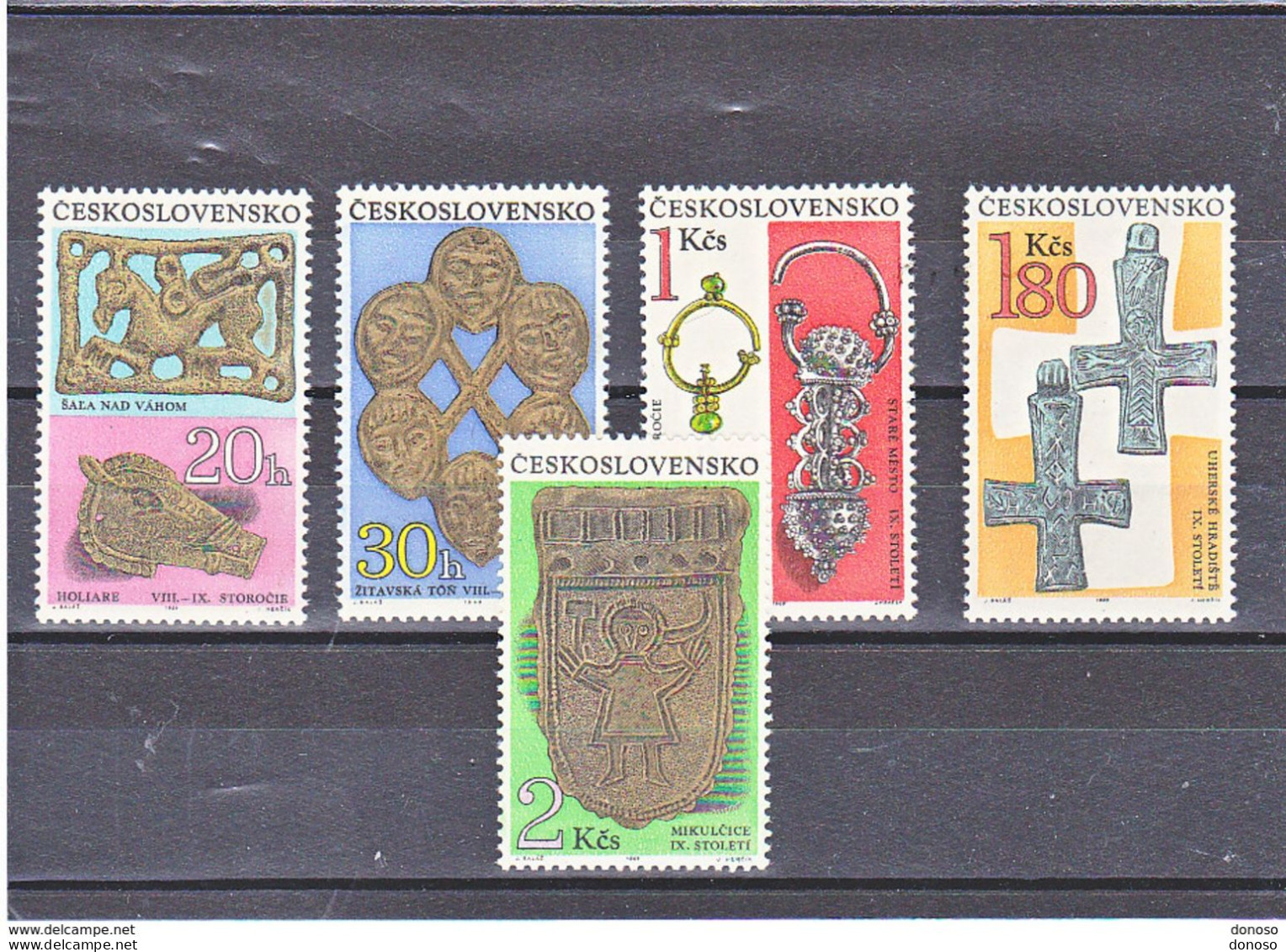 TCHECOSLOVAQUIE 1969 ARCHEOLOGIE Yvert 1744-1748, Michel 1898-1902 NEUF** MNH Cote 5 Euros - Nuevos